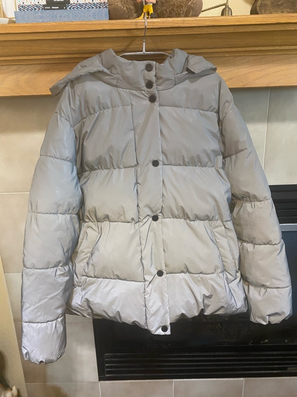 Urban Republic  Gray Puffer Jacket with detachable Hood size XL
